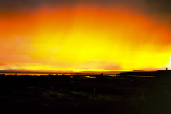 Sonnenuntergang am See Mývatn