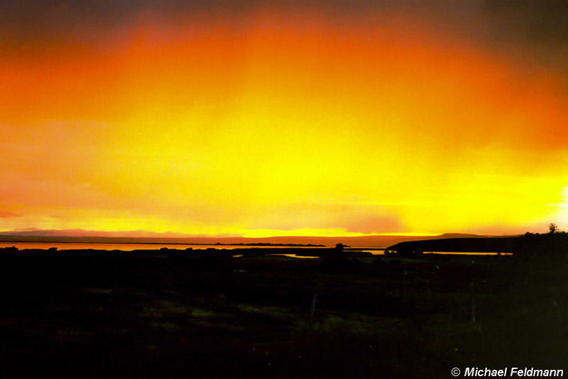Sonnenuntergang am See Mývatn
