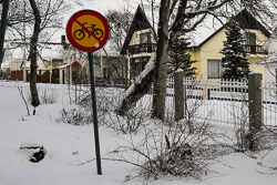 Verkehrsschild Fahrradverbot