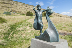 Statue Erik der Rote in Eiríksstaðir